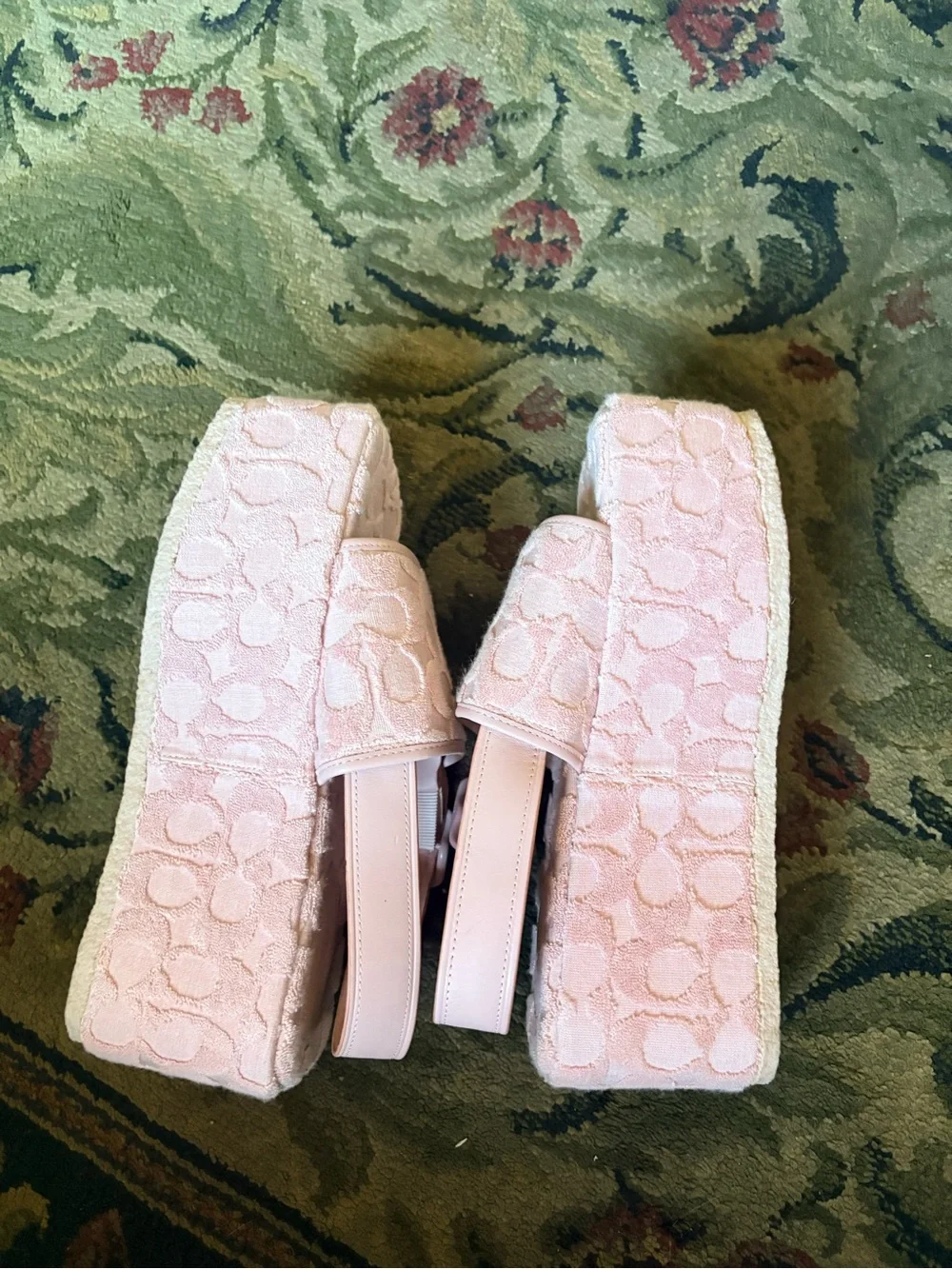 Coach platform sandals